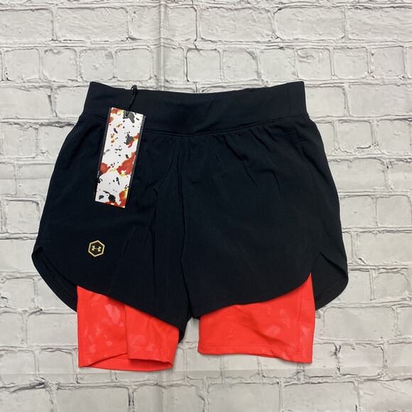 NWT Under Armour Rush Run Upstream 2-in-1 Shorts XS - Picture 5 of 8
